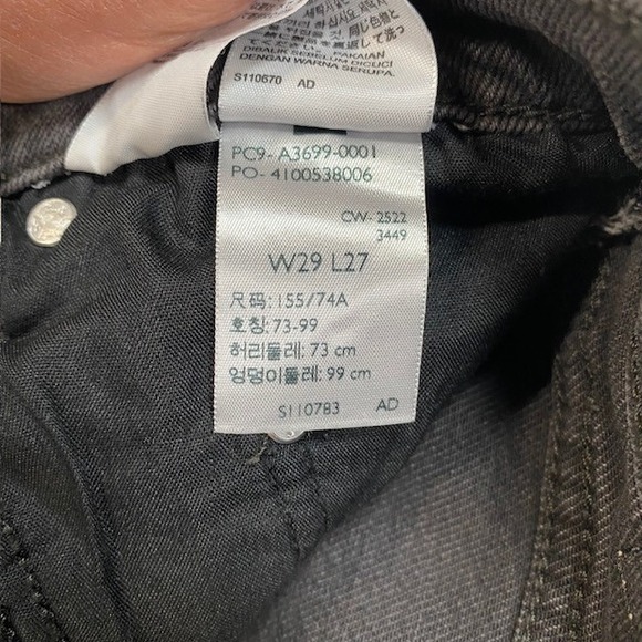 Levi Strauss Co Silver Tab Mom Jeans W29 L27 Gray‎ Waterless Denim - Picture 4 of 10